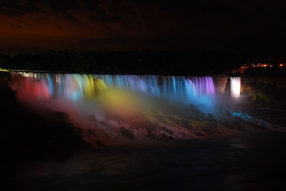 The American Falls in Full Color